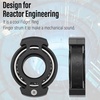 image:imageFREELOVE Metal Ring Fidget Toys for Men Adults Aluminum Alloy Chain Bike Sound Anxiety Ring Nuclear Reactor Design with 6804 Ball Bearing Finger RollerBlack