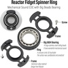 image:imageFREELOVE Metal Ring Fidget Toys for Men Adults Aluminum Alloy Chain Bike Sound Anxiety Ring Nuclear Reactor Design with 6804 Ball Bearing Finger RollerBlack