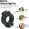 image:imageFREELOVE Metal Ring Fidget Toys for Men Adults Aluminum Alloy Chain Bike Sound Anxiety Ring Nuclear Reactor Design with 6804 Ball Bearing Finger RollerBlack