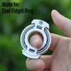 image:imageFREELOVE Metal Ring Fidget Toys for Men Adults Aluminum Alloy Chain Bike Sound Anxiety Ring Nuclear Reactor Design with 6804 Ball Bearing Finger RollerSilver