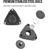 image:imageFREELOVE Rotary Metal Fidget Spinner for Adults Stainless Steel Heavy Spinning Toys Small Mini Hand Figette Silent Bearing Premium Long High Spin Fidget Toys Stainless Steel SilverStainless Steel Matte Black