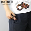 image:imageFREELOVE Zoom Premium Metal Fidget Toys for Adults Small Magnetic Slider Heavy Folding Haptic Block Ratchet Wheel Fidget Ring Flip Back Loading EDC Ball Press Push Clicker BlackCamouflage
