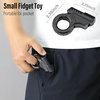 image:imageFREELOVE Zoom Premium Metal Fidget Toys for Adults Small Magnetic Slider Heavy Folding Haptic Block Ratchet Wheel Fidget Ring Flip Back Loading EDC Ball Press Push Clicker BlackBlack