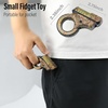 image:imageFREELOVE Zoom Premium Metal Fidget Toys for Adults Small Magnetic Slider Heavy Folding Haptic Block Ratchet Wheel Fidget Ring Flip Back Loading EDC Ball Press Push Clicker BlackArmygreen