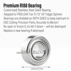 image:imageFreelove Premium R188 Stainless Steel Bearings 6 Packs Customized Replaceable Ball Bearing for Metal Fidget Spinner with Dustproof Sealed Cover Smooth Long Quiet Spinning1