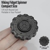 image:imageFreelove Viking Pirate amp Gossip Design Fidgets Spinners Copper Metal Spinner Fidget Toy Prime for Adults Premium Bearing for 46 Mins Autism Sensory ADHD Anxiety Stress Reduce Figet Spiner BrassNucl Slider Stainless Steel Black