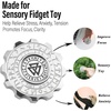 image:imageFreelove Viking Pirate amp Gossip Design Fidgets Spinners Copper Metal Spinner Fidget Toy Prime for Adults Premium Bearing for 46 Mins Autism Sensory ADHD Anxiety Stress Reduce Figet Spiner BrassViking Stainless Steel Silver