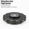 image:imageFreelove Viking Pirate amp Gossip Design Fidgets Spinners Copper Metal Spinner Fidget Toy Prime for Adults Premium Bearing for 46 Mins Autism Sensory ADHD Anxiety Stress Reduce Figet Spiner BrassStainless Steel Black