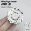 image:imageFreelove Viking Pirate amp Gossip Design Fidgets Spinners Copper Metal Spinner Fidget Toy Prime for Adults Premium Bearing for 46 Mins Autism Sensory ADHD Anxiety Stress Reduce Figet Spiner BrassNucl Slider Stainless Steel Silver