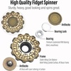 image:imageFreelove Viking Pirate amp Gossip Design Fidgets Spinners Copper Metal Spinner Fidget Toy Prime for Adults Premium Bearing for 46 Mins Autism Sensory ADHD Anxiety Stress Reduce Figet Spiner BrassBrass