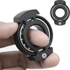 image:imageFREELOVE Metal Ring Fidget Toys for Men Adults Aluminum Alloy Chain Bike Sound Anxiety Ring Nuclear Reactor Design with 6804 Ball Bearing Finger RollerBlack