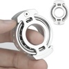 image:imageFREELOVE Metal Ring Fidget Toys for Men Adults Aluminum Alloy Chain Bike Sound Anxiety Ring Nuclear Reactor Design with 6804 Ball Bearing Finger RollerSilver