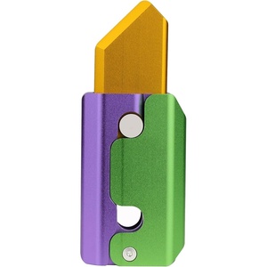 image:imageFREELOVE Fidget Knife Toys for Adults Metal Heavy Sturdy Finger Slider Gravity Slide Figette Block Inertia Flipping Pocket EDC for Men Teens Anxiety Fun Cool CarrotAluminum Carrot