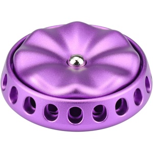 image:imageFREELOVE Flower Design Metal Fidget Spinners for Adults Premium Silent Bearing DIY Expand to Wind Chime Coin Desktop Spinning Top Ratchet Slider Toy Stainless Steel GoldPurple