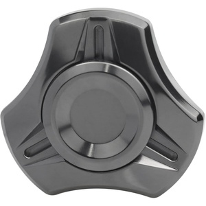 image:imageFREELOVE Metal Fidget Spinner Brass Heavy Long Spinning Toys Cool Silent Small Mini 2nd Fox Figette Spiner for Adults Men Anxiety Quiet Bearing Relief Brass4th Fox Zirconium Alloy Black