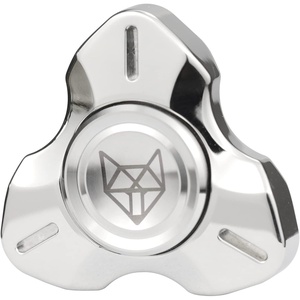 image:imageFREELOVE Metal Fidget Spinner Brass Heavy Long Spinning Toys Cool Silent Small Mini 2nd Fox Figette Spiner for Adults Men Anxiety Quiet Bearing Relief Brass2nd Fox Stainless Steel Mirror Silver