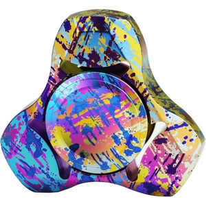 image:imageFREELOVE Metal Fidget Spinner Brass Heavy Long Spinning Toys Cool Silent Small Mini 2nd Fox Figette Spiner for Adults Men Anxiety Quiet Bearing Relief Brass1st Fox Titanium Alloy Splashed Ink
