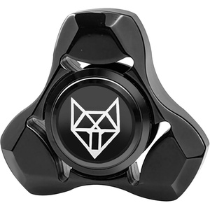 image:imageFREELOVE Metal Fidget Spinner Brass Heavy Long Spinning Toys Cool Silent Small Mini 2nd Fox Figette Spiner for Adults Men Anxiety Quiet Bearing Relief Brass1st Fox Stainless Steel Mirror Black