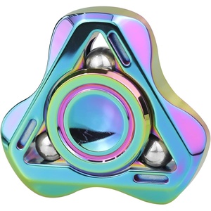 image:imageFREELOVE Metal Fidget Spinner for Adults Upgraded Fox Stainless Steel Fidget Toys High Spin Long Spinning Finger Gyro Small Mini Fidget Block Silent Bearings EDC for Men Anxiety Cool3rd Fox Stainless Steel Mirror Rainbow