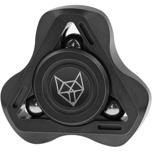 image:imageFREELOVE Metal Fidget Spinner for Adults Upgraded Fox Stainless Steel Fidget Toys High Spin Long Spinning Finger Gyro Small Mini Fidget Block Silent Bearings EDC for Men Anxiety Cool3rd Fox Stainless Steel Cnc Black