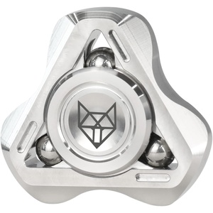image:imageFREELOVE Metal Fidget Spinner for Adults Upgraded Fox Stainless Steel Fidget Toys High Spin Long Spinning Finger Gyro Small Mini Fidget Block Silent Bearings EDC for Men Anxiety Cool3rd Fox Stainless Steel Cnc Silver