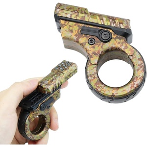 image:imageFREELOVE Zoom Premium Metal Fidget Toys for Adults Small Magnetic Slider Heavy Folding Haptic Block Ratchet Wheel Fidget Ring Flip Back Loading EDC Ball Press Push Clicker BlackArmygreen