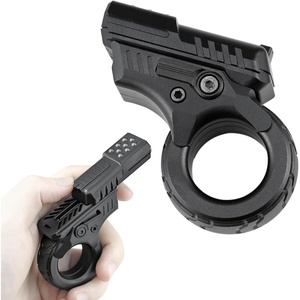 image:imageFREELOVE Zoom Premium Metal Fidget Toys for Adults Small Magnetic Slider Heavy Folding Haptic Block Ratchet Wheel Fidget Ring Flip Back Loading EDC Ball Press Push Clicker BlackBlack
